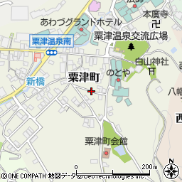石川県小松市粟津町ヲ周辺の地図