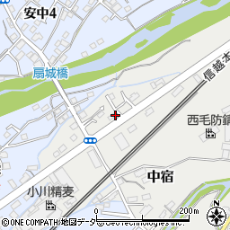 群馬県安中市中宿55周辺の地図