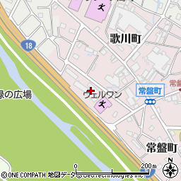 群馬県高崎市常盤町133周辺の地図