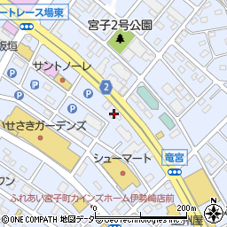 ばりきや伊勢崎店周辺の地図