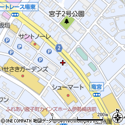 とんかつ神楽坂さくら 伊勢崎宮子店周辺の地図
