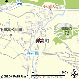 群馬県高崎市鼻高町375周辺の地図