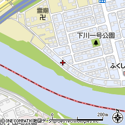 群馬県前橋市下川町72-6周辺の地図