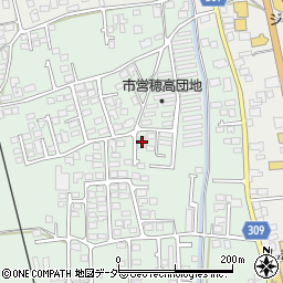長野県安曇野市穂高柏原1668-5周辺の地図