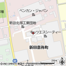 キッツエスシーティー新田ＳＣ工場周辺の地図