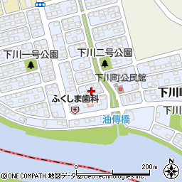 群馬県前橋市下川町17-5周辺の地図