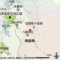石川県小松市西原町ト周辺の地図