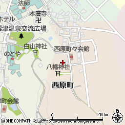 石川県小松市西原町（ト）周辺の地図