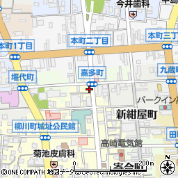 タイムズ高崎柳川町第３駐車場周辺の地図