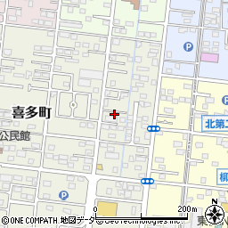 群馬県伊勢崎市喜多町38-5周辺の地図