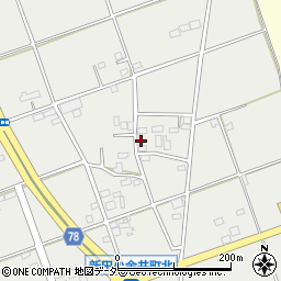 群馬県太田市新田小金井町1636-1周辺の地図