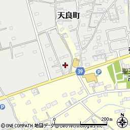 群馬県太田市天良町1周辺の地図