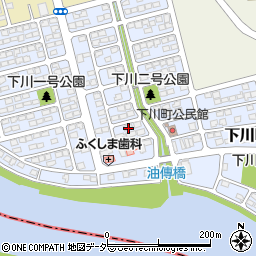 群馬県前橋市下川町17-2周辺の地図