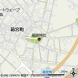 箱宮神社周辺の地図