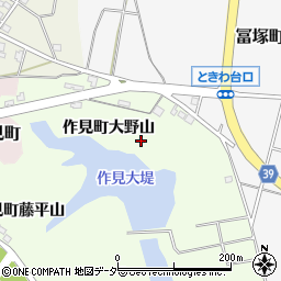 石川県加賀市作見町（大野山）周辺の地図