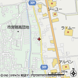 長野県安曇野市穂高柏原967周辺の地図