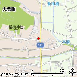 栃木県佐野市大栗町121周辺の地図
