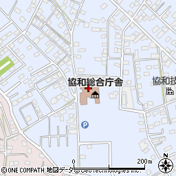 筑西市協和支所周辺の地図
