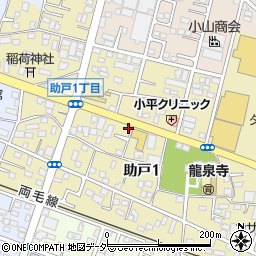 栃木県足利市助戸1丁目645周辺の地図