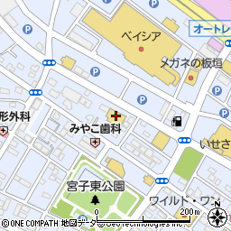 ハイノート伊勢崎店周辺の地図