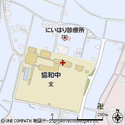 筑西市立協和中学校周辺の地図