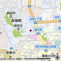 群馬県高崎市堰代町71周辺の地図