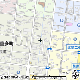 群馬県伊勢崎市喜多町38周辺の地図