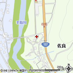 石川県白山市佐良レ周辺の地図