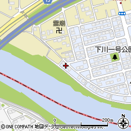 群馬県前橋市下川町72-2周辺の地図