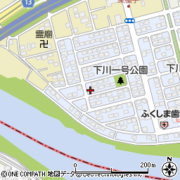 群馬県前橋市下川町8-12周辺の地図