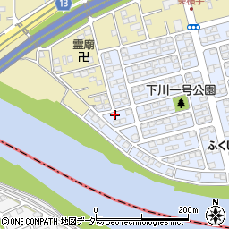 群馬県前橋市下川町10-2周辺の地図