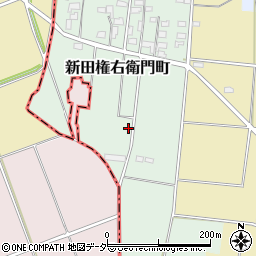 群馬県太田市新田権右衛門町周辺の地図