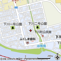 群馬県前橋市下川町18-2周辺の地図