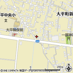 栃木県栃木市大平町新1381周辺の地図