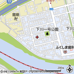 群馬県前橋市下川町8-11周辺の地図