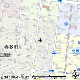 群馬県伊勢崎市喜多町39周辺の地図