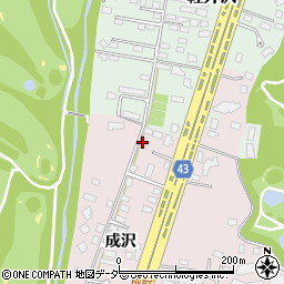 長野県北佐久郡軽井沢町長倉成沢周辺の地図
