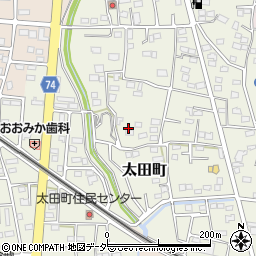 群馬県伊勢崎市太田町周辺の地図