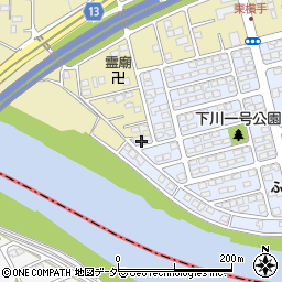 群馬県前橋市下川町1周辺の地図