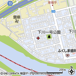 群馬県前橋市下川町8-2周辺の地図