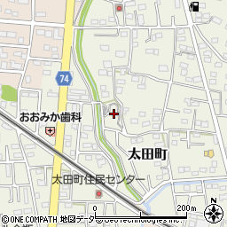 伊勢崎市本郷公園周辺の地図