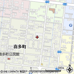 群馬県伊勢崎市喜多町47周辺の地図