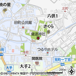 健速神社周辺の地図