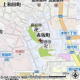 群馬県高崎市赤坂町周辺の地図