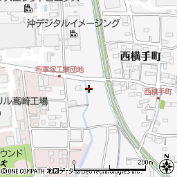 群馬県高崎市宿横手町1周辺の地図