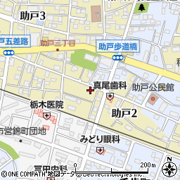 栃木県足利市助戸3丁目426-4周辺の地図