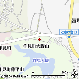 石川県加賀市作見町ソ周辺の地図