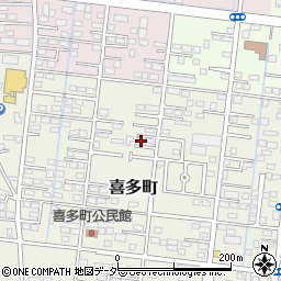 群馬県伊勢崎市喜多町83周辺の地図