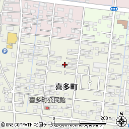 群馬県伊勢崎市喜多町83-4周辺の地図