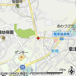 石川県小松市粟津町（ハ）周辺の地図